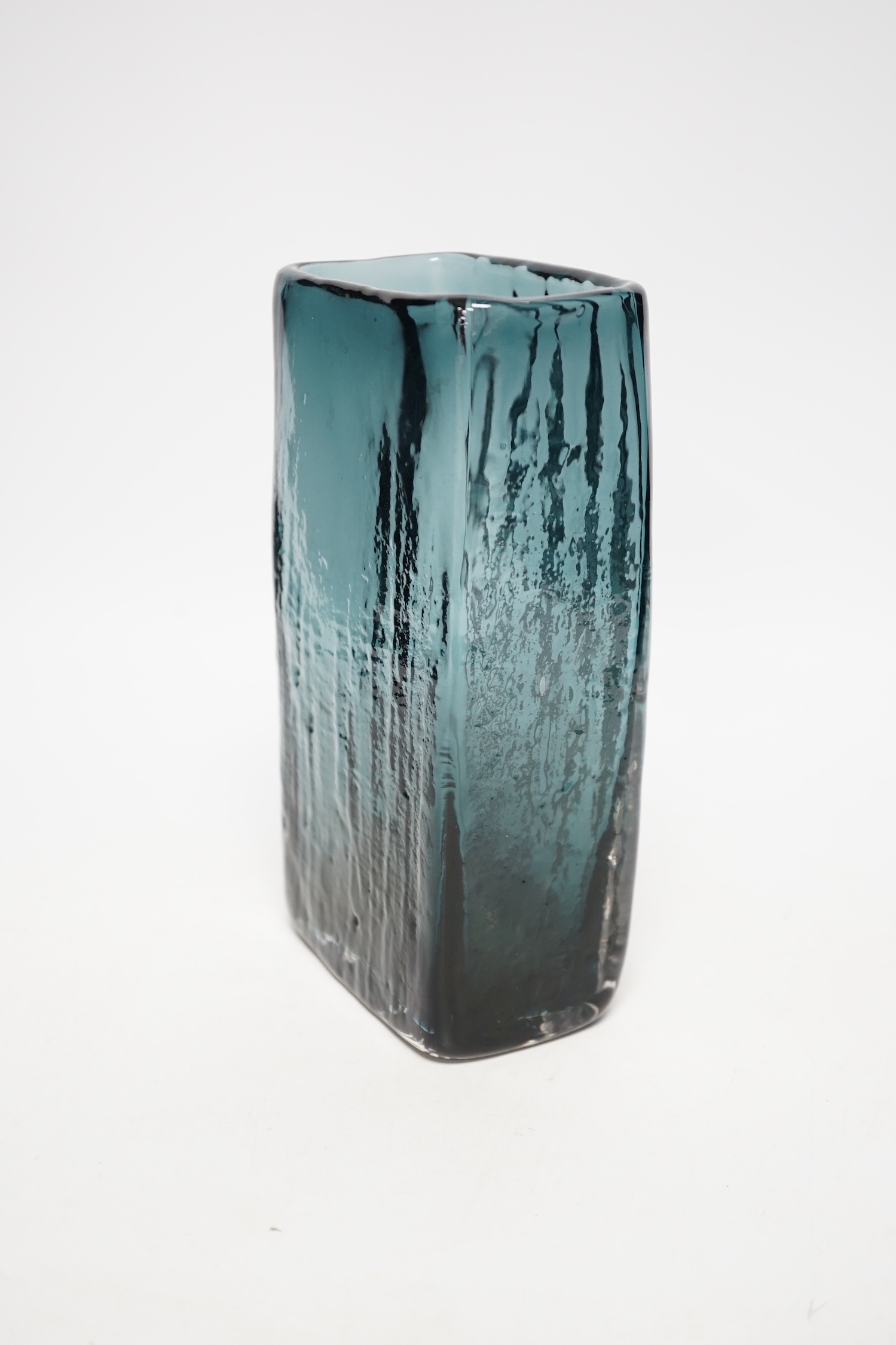 A Whitefriars ‘Bamboo’ vase in indigo, 20.5cm high